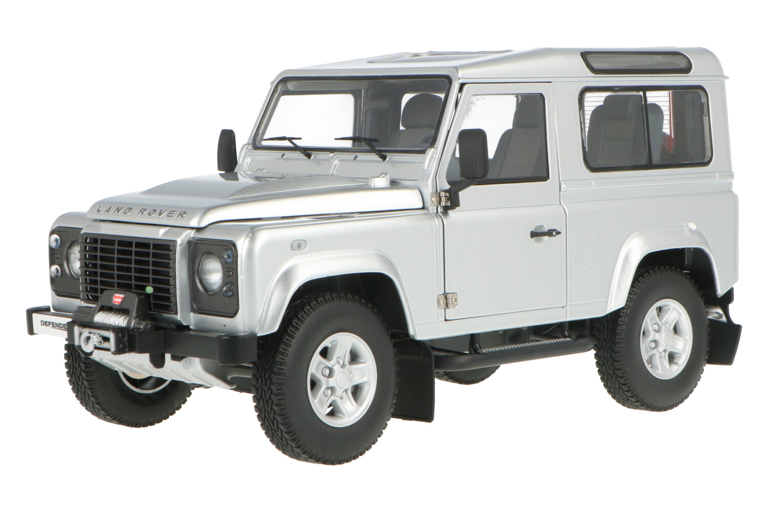 1/18 Kyosho Land Rover Defender 90 Indus Silver Diecast Model Car Silver 08901IS 