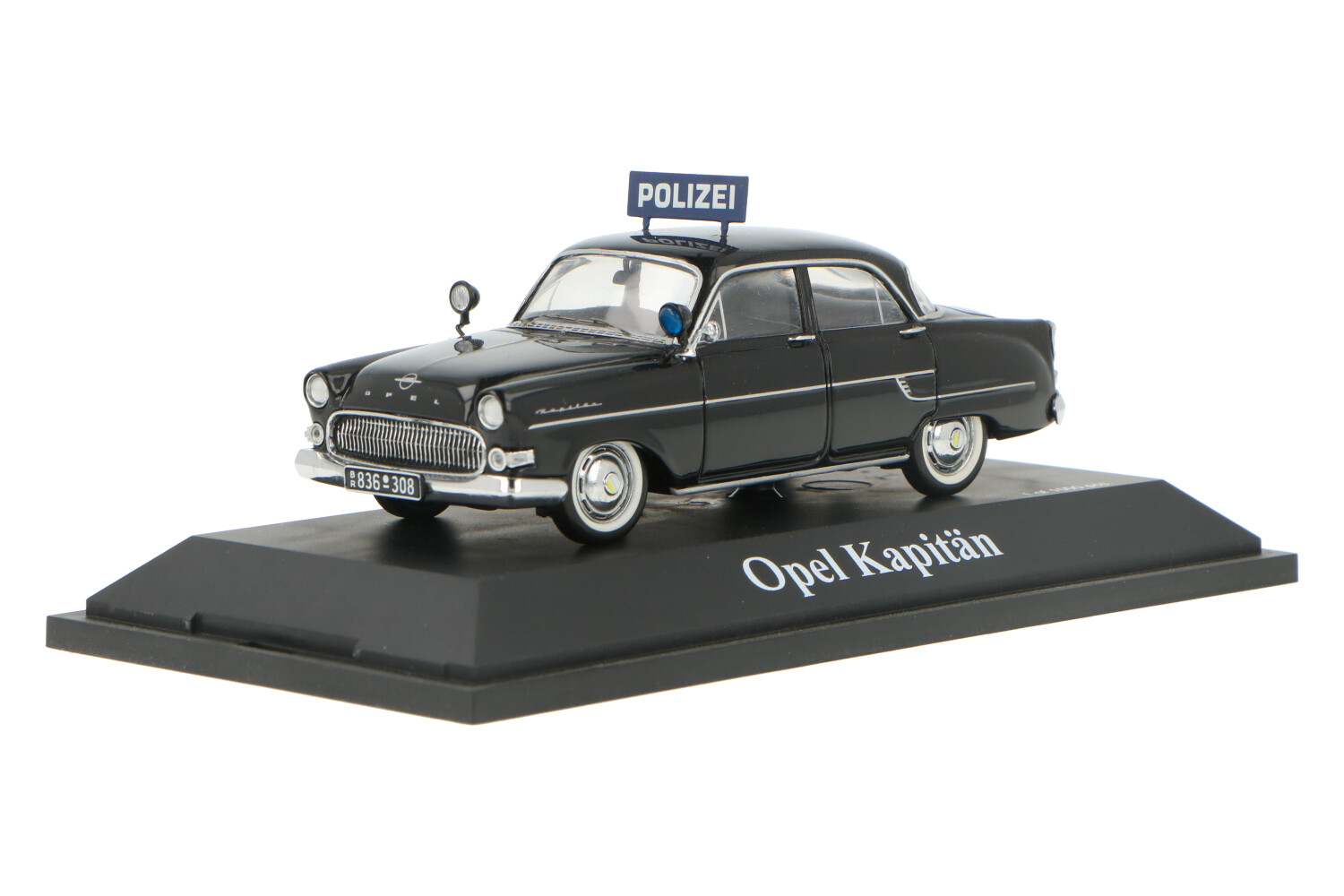 Opel Kapitän Polizei - Modelauto schaal 1:43