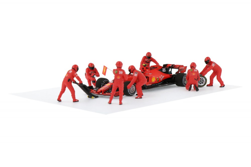 Formula One F1 Pit Crew 7 Figurine Set Team Red Release II for 1/43 Scale  Models by American Diorama