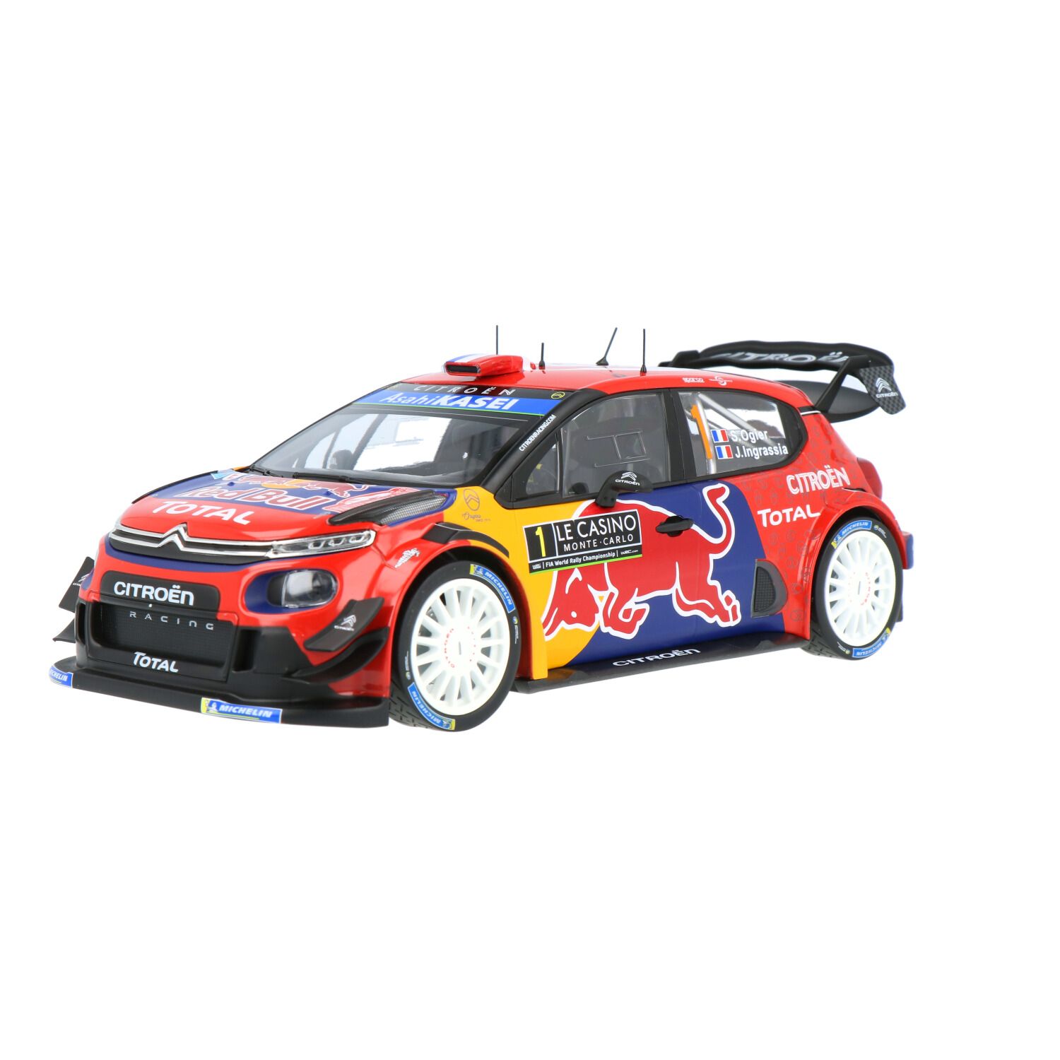 Modellino Ixo Model Die Cast CITROEN C3 WRC N.1 WINNER MONTE CARLO 2019 OGIER-INGRASSIA 1:43 Auto Rally